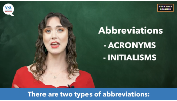 Acronyms and Initialisms